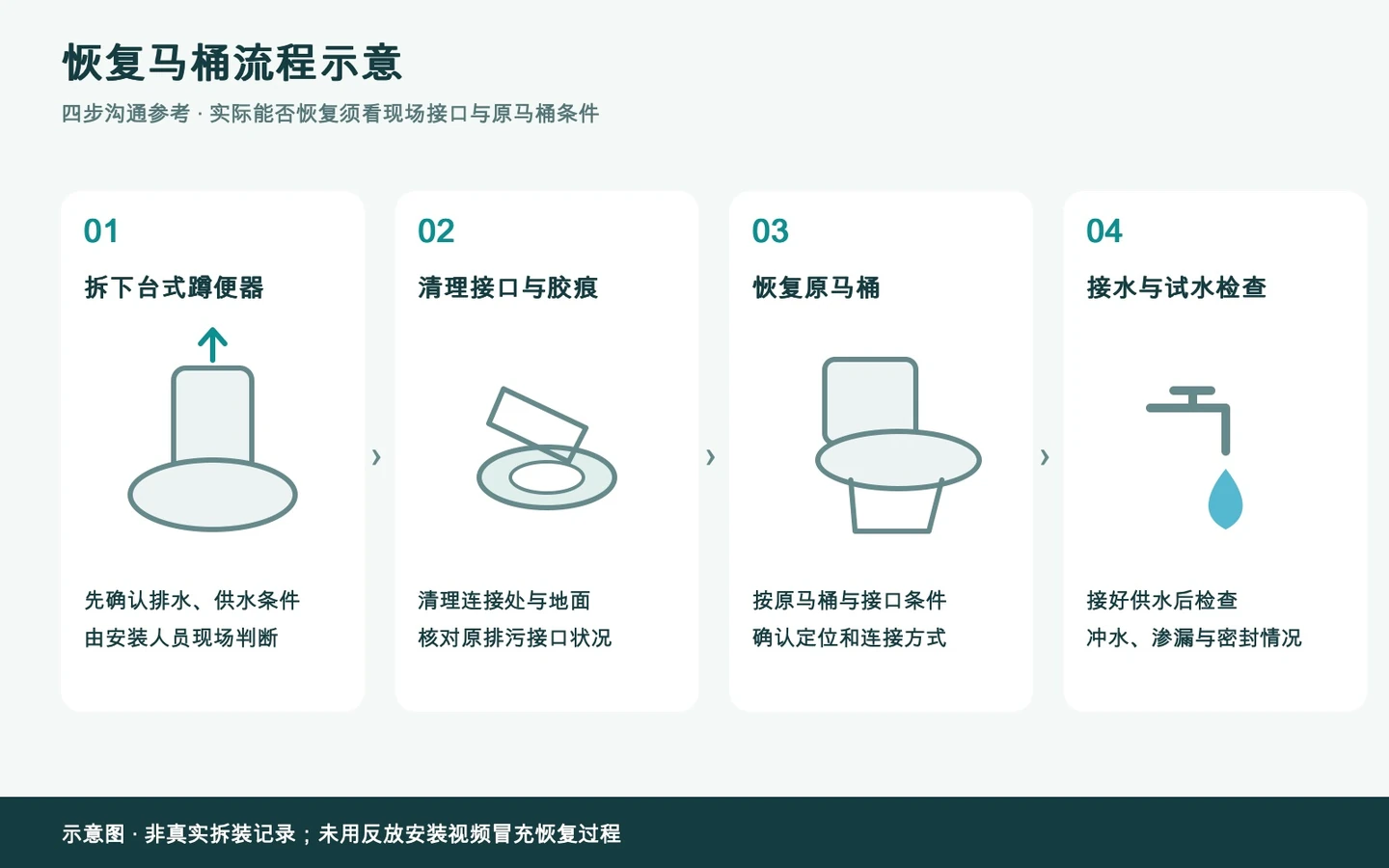 恢复流程示意:恢复马桶流程